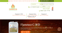 Desktop Screenshot of fireproofspray.co.uk